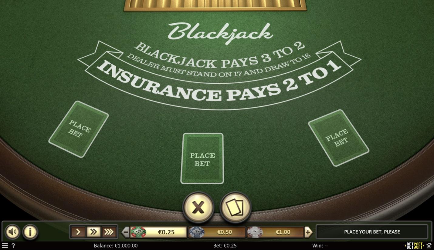 European Blackjack - Betsoft Online Casino Games